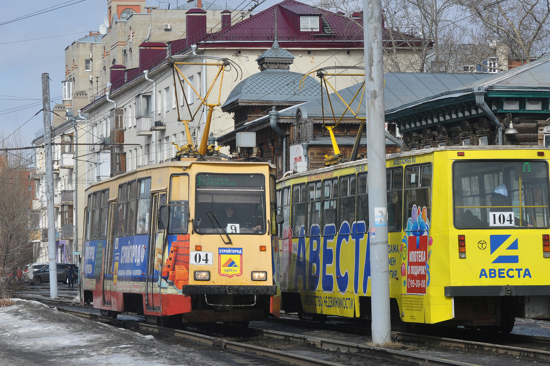 Omsk tram depot 71-605EP – photo 22