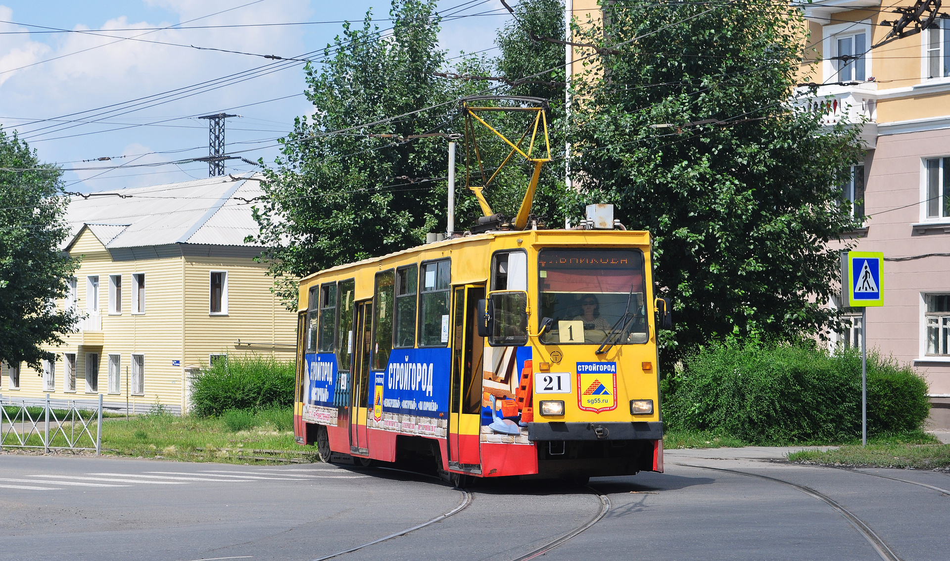 Omsk tram depot 71-605EP – photo 16