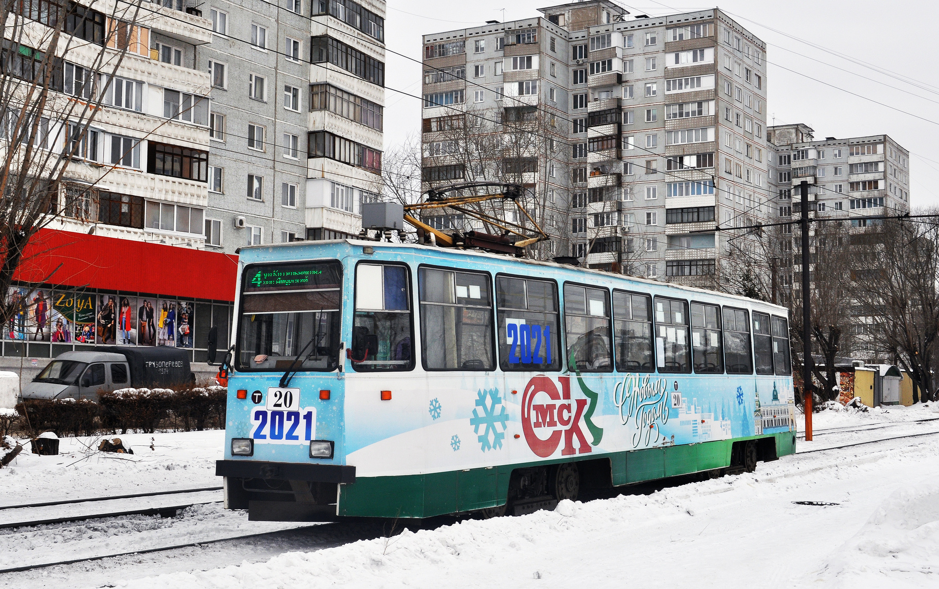 Omsk tram depot 71-605EP – photo 6
