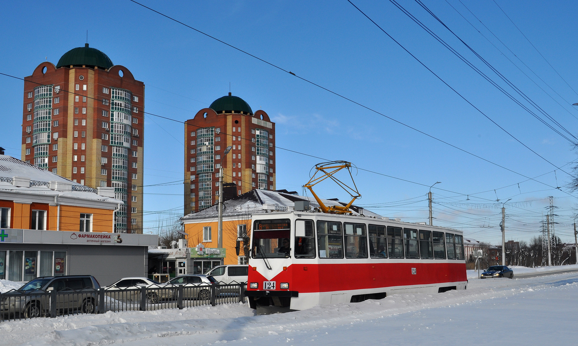 Omsk tram depot 71-605EP – photo 3